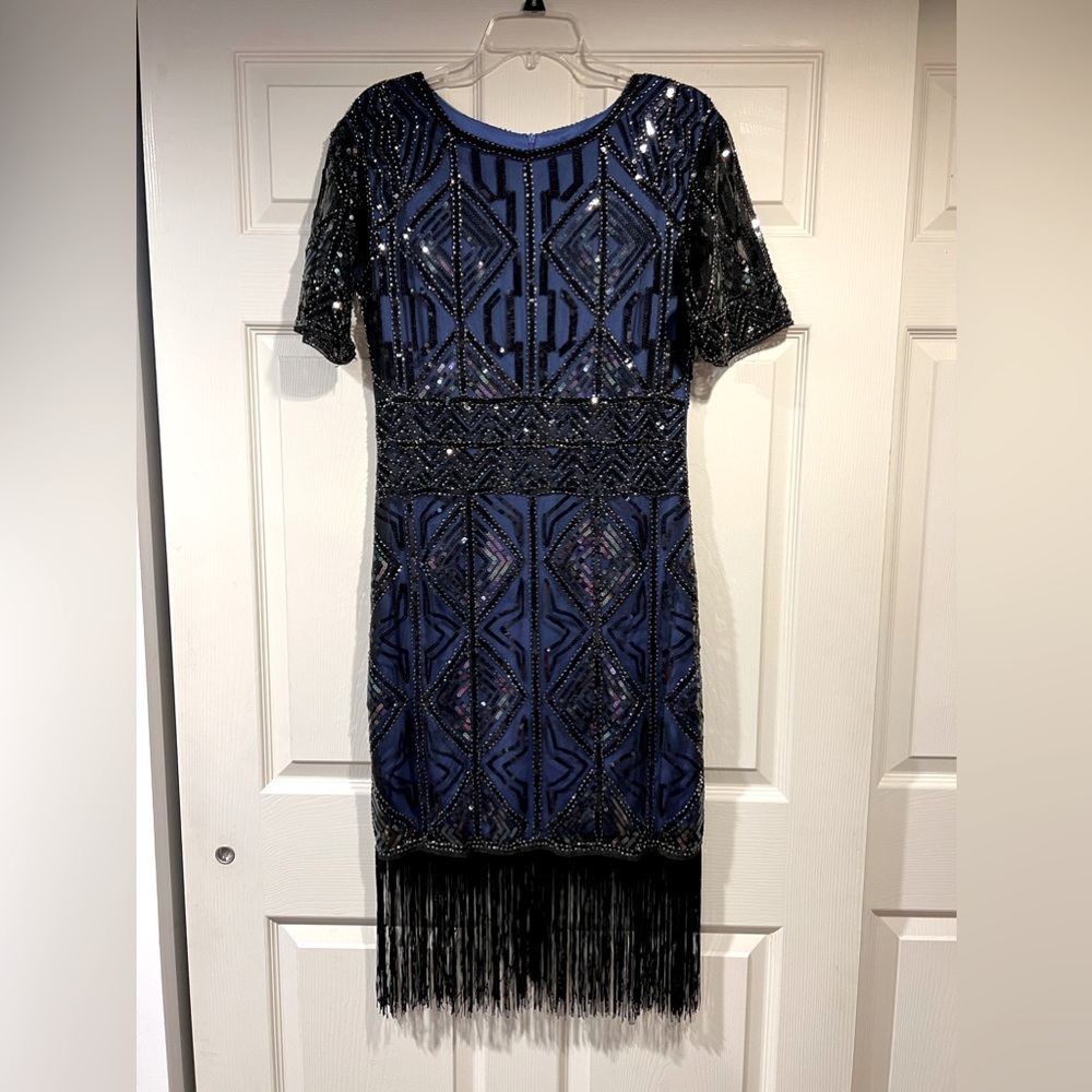 ZAPAKA Flapper Wedding Sequin Dress
